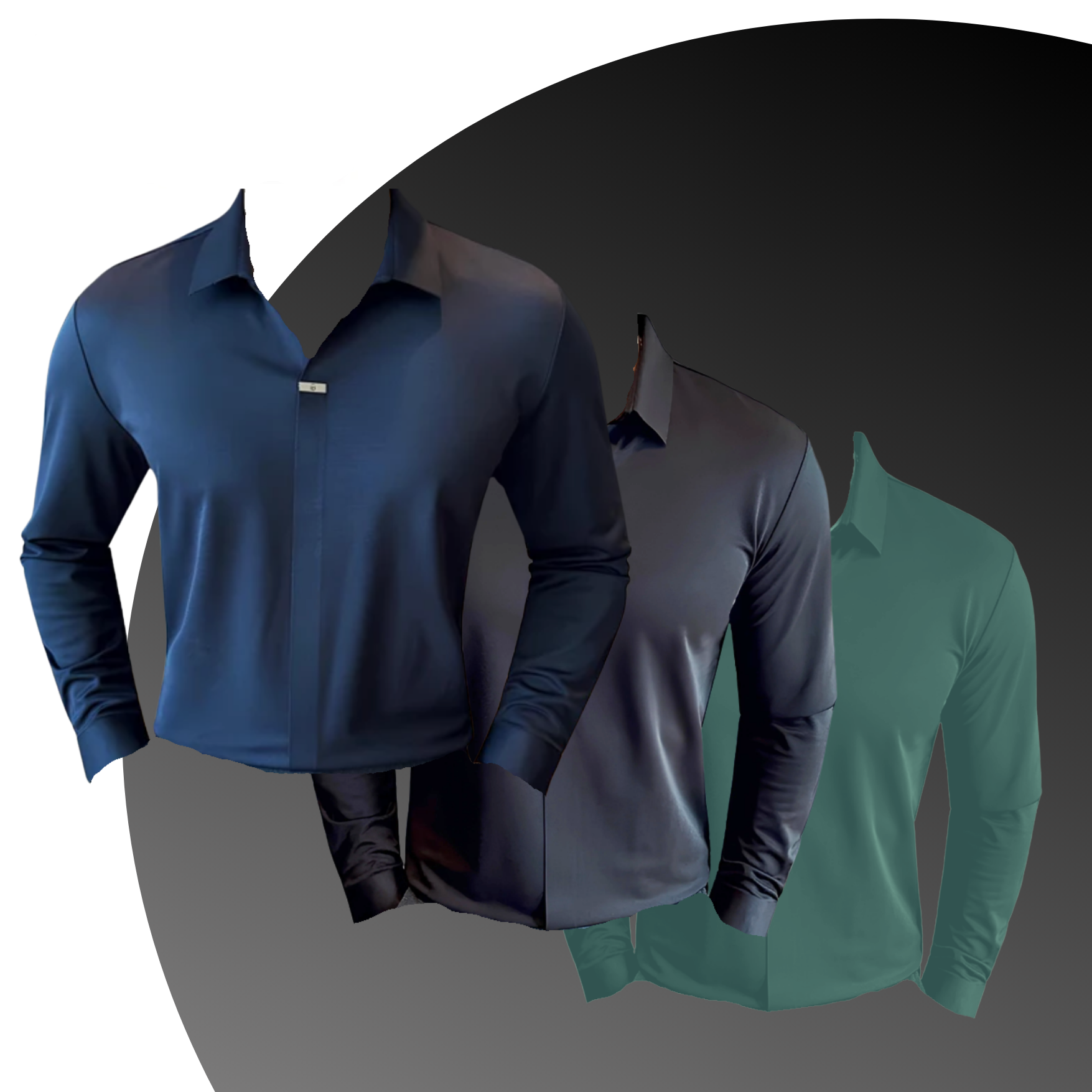 Kit Camisas Polo de Seda Gelo