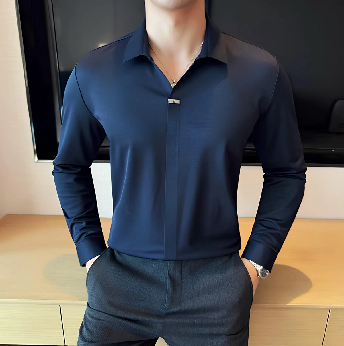 Kit Camisas Polo de Seda Gelo