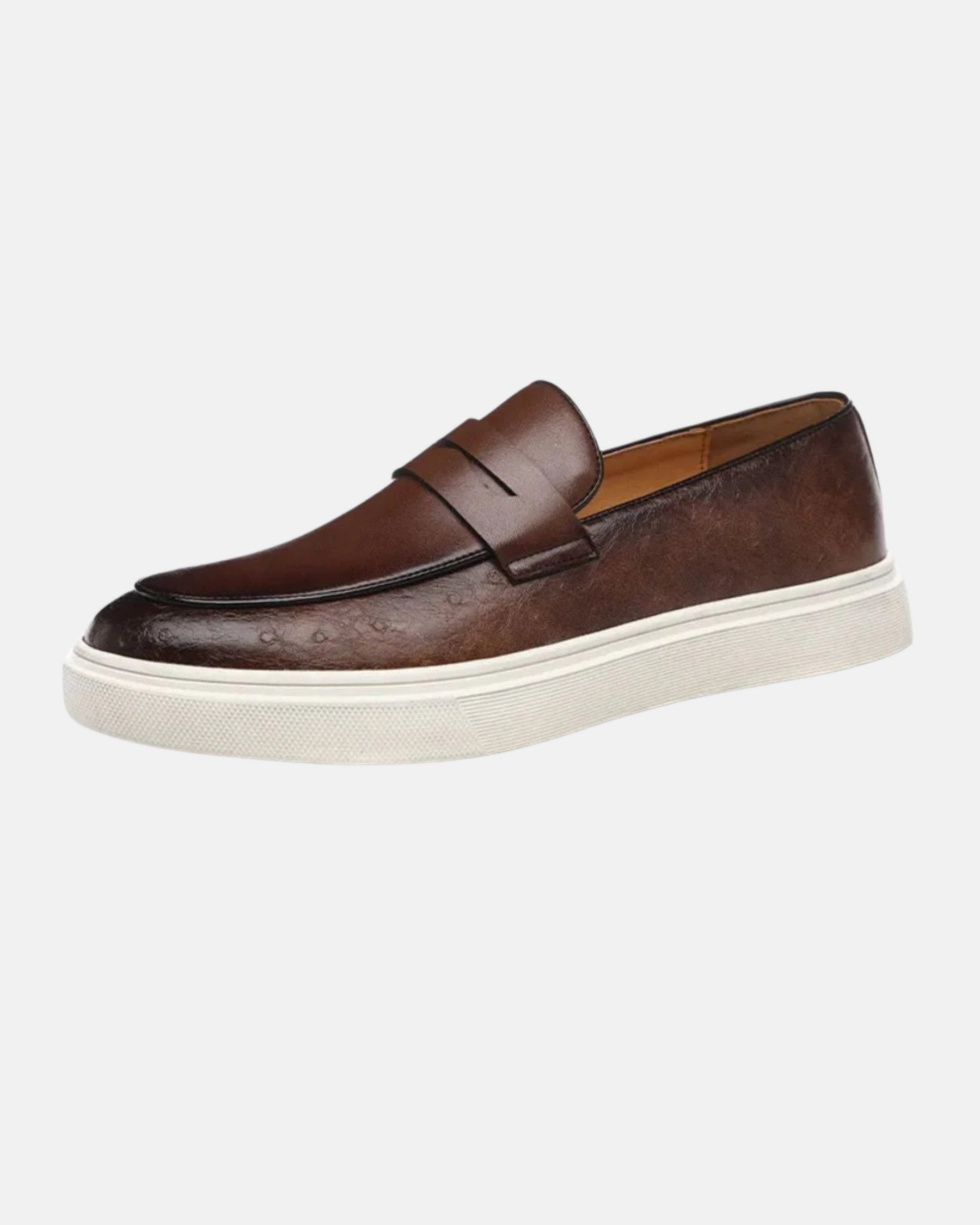 Mocassim Slip On Masculino de Couro Bravena